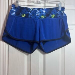 Lululemon Athletica Run Speed Blue Patterned Women's Sapphire Size 4